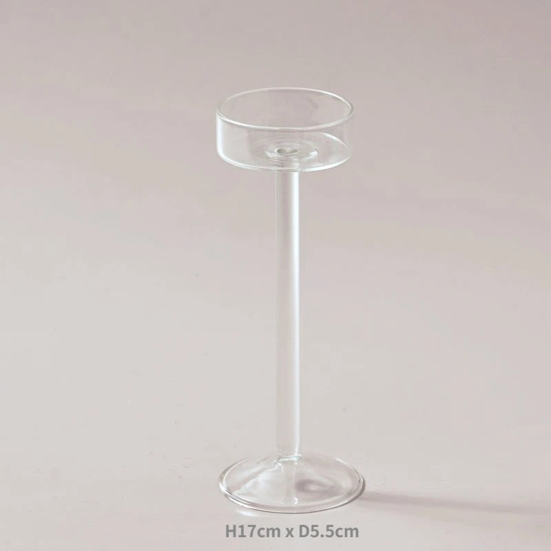 Bougeoir en Verre Noël  Elégante