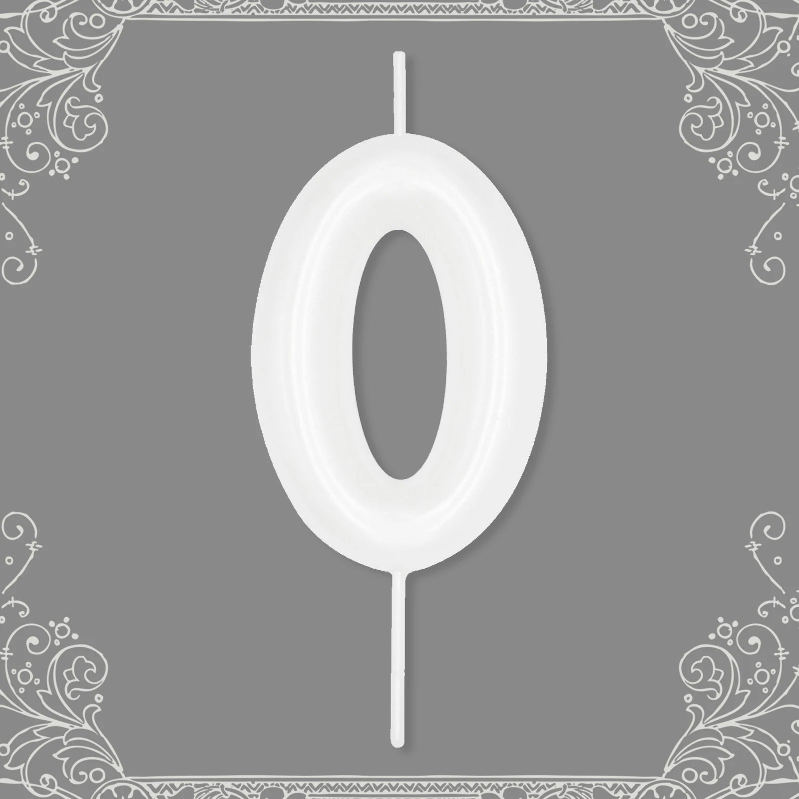 Bougie Anniversaire Chiffre Blanc