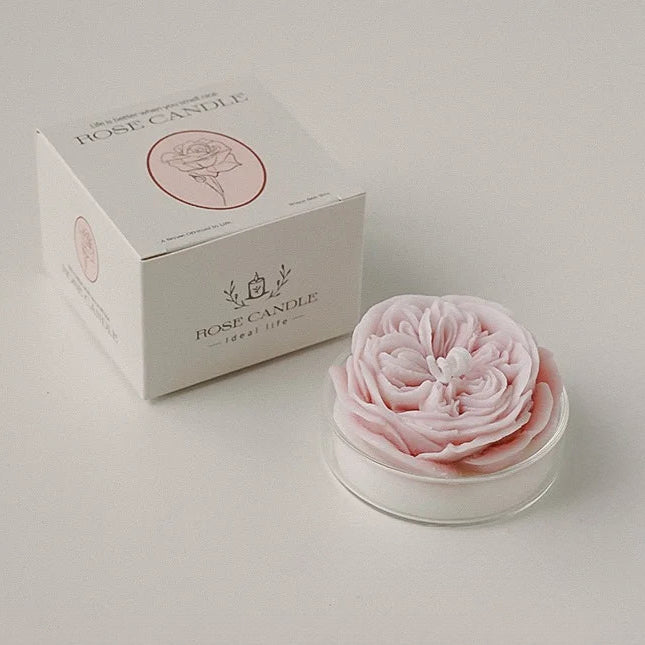 Bougie Anniversaire Fleur Rose Foncé
