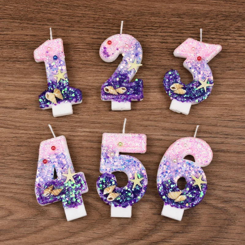 Bougie Anniversaire Rose Violet