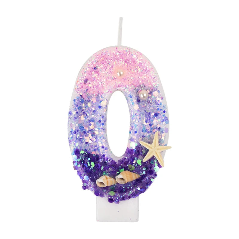Bougie Anniversaire Rose Violet 0