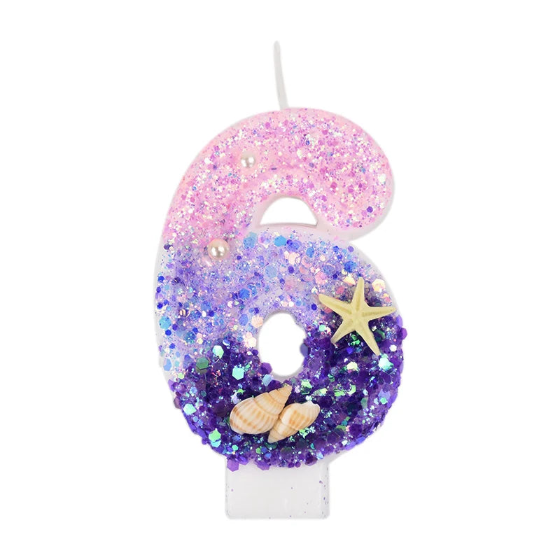 Bougie Anniversaire Rose Violet 6