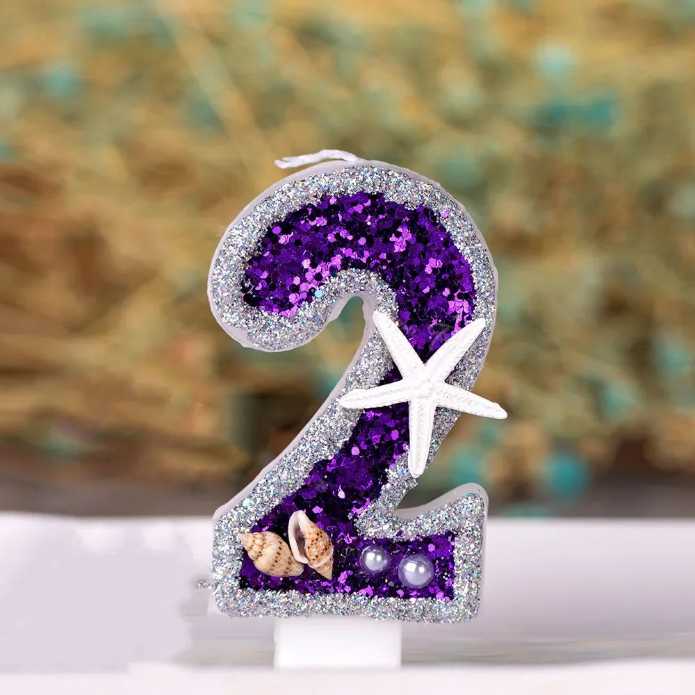 Bougie Anniversaire Violette 2