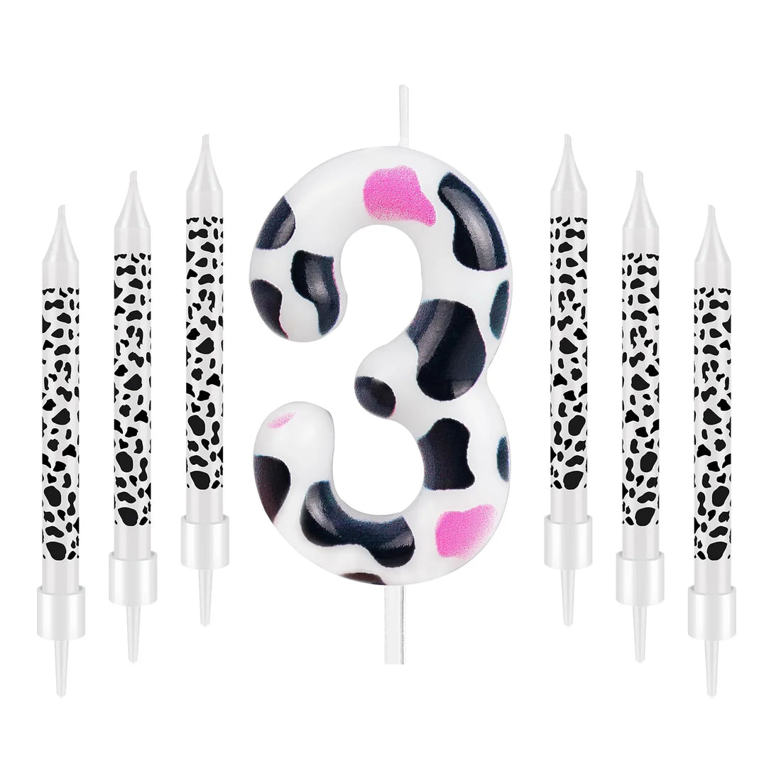 Bougie Chiffre Motif Vache
