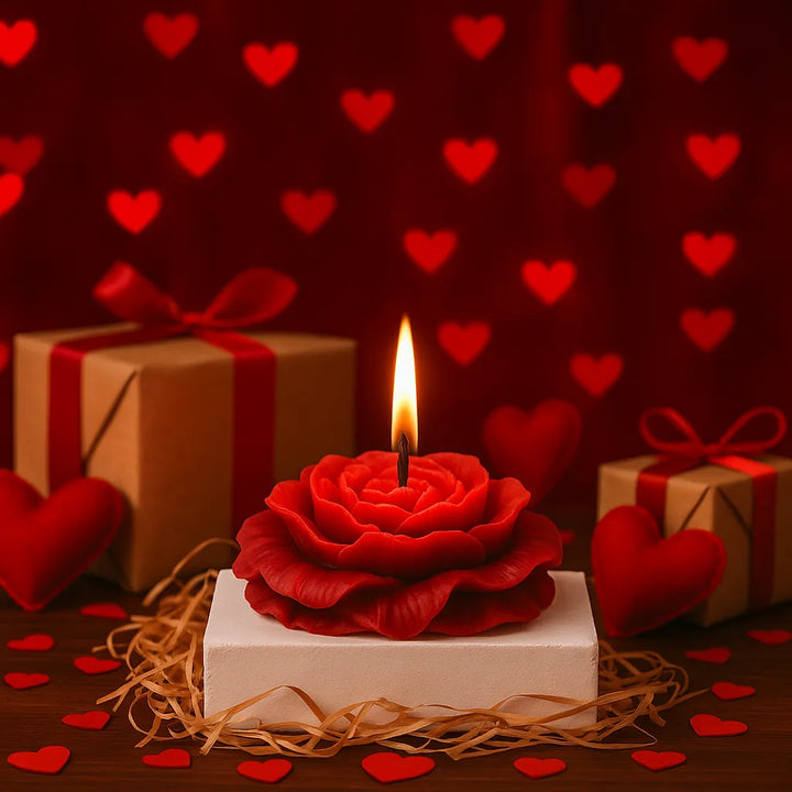 Bougie Romantique Saint-Valentin
