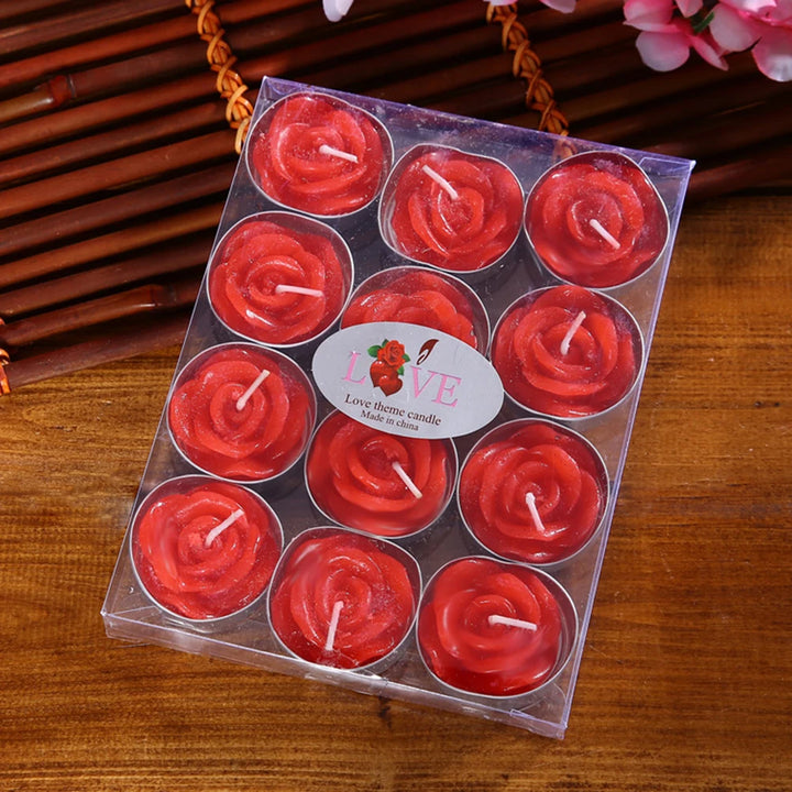 Bougie Rose Flottante Saint-Valentin