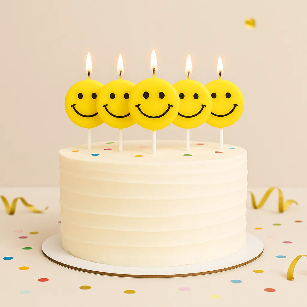 Bougie Smiley Jaune