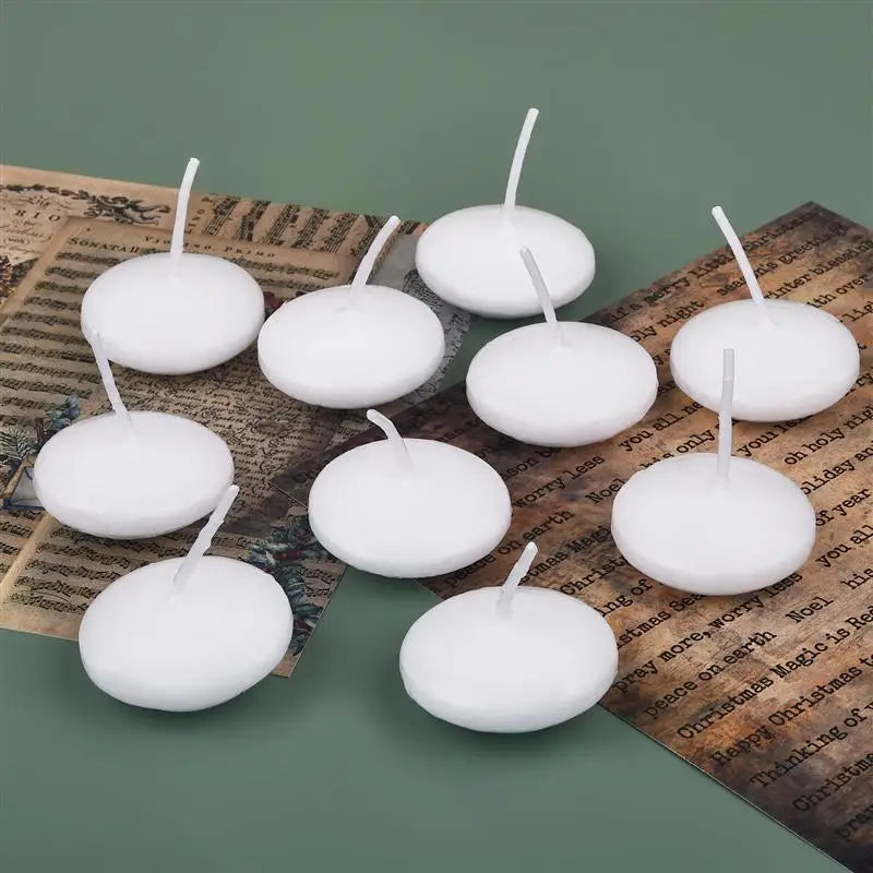 Bougies Flottantes Blanches Epurées