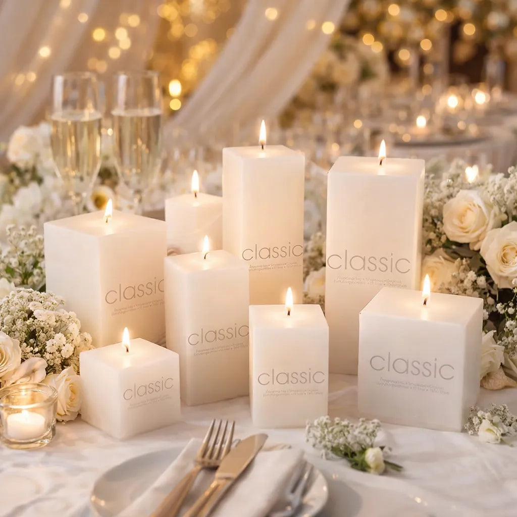 Bougies Mariage Carrée