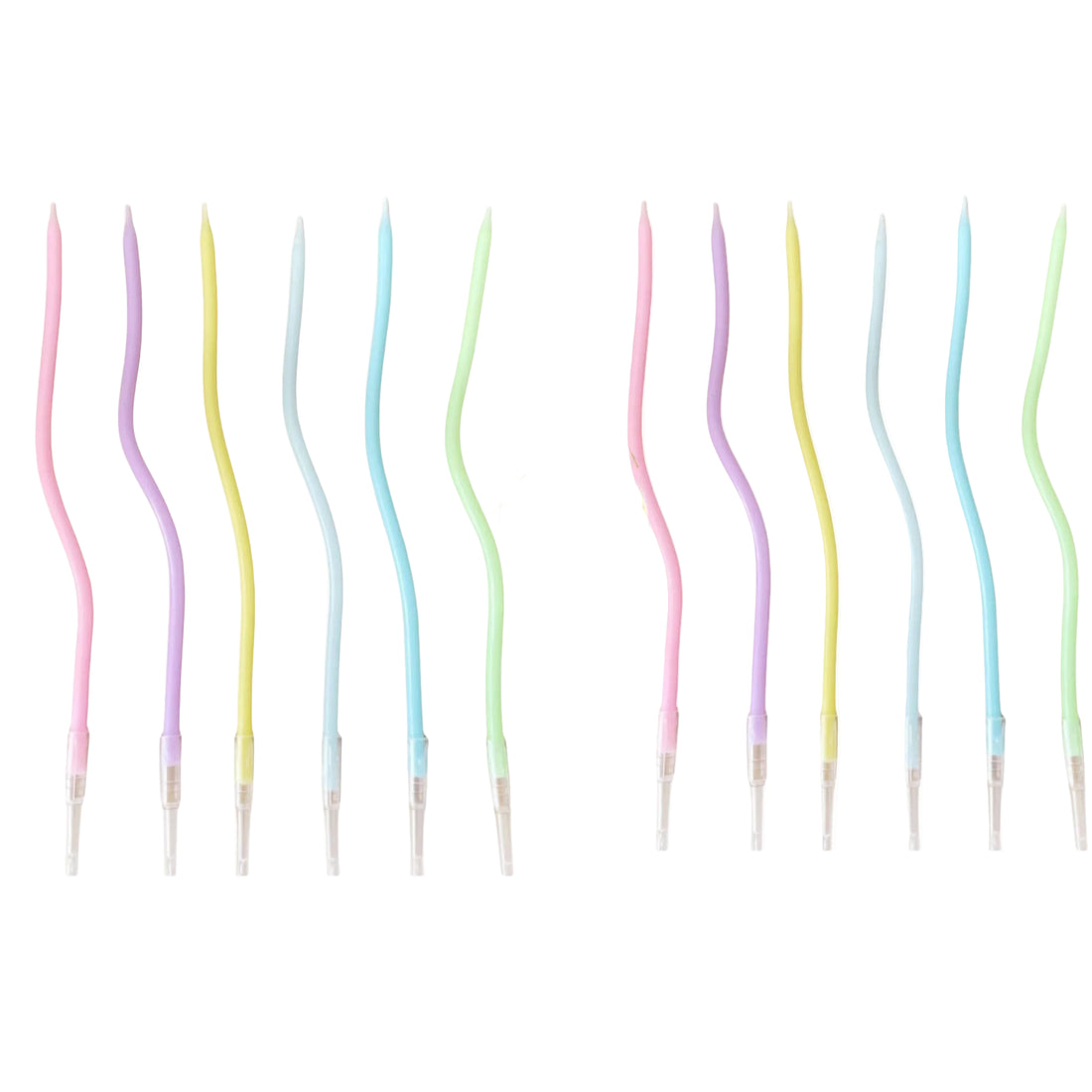 Bougies Spirales Pastel Mignonnes