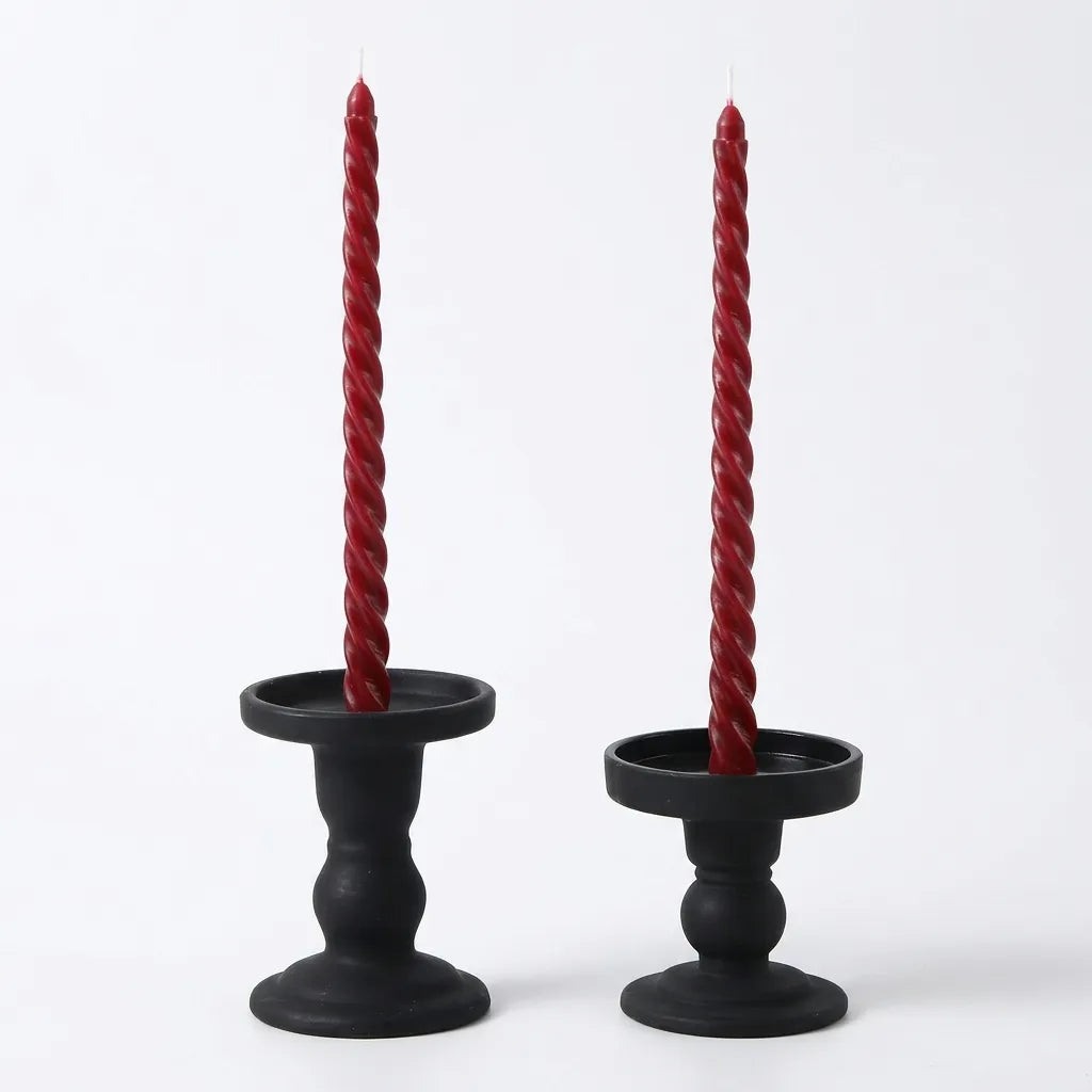Bougies Spirales Rouge Vin Unique