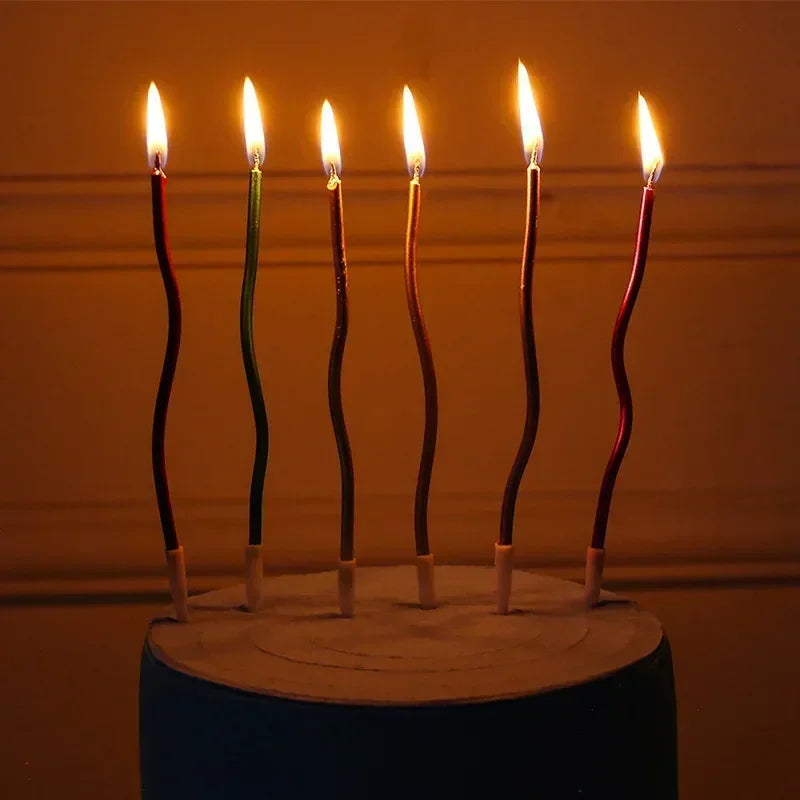 Bougies d’Anniversaire Spirales Longues 