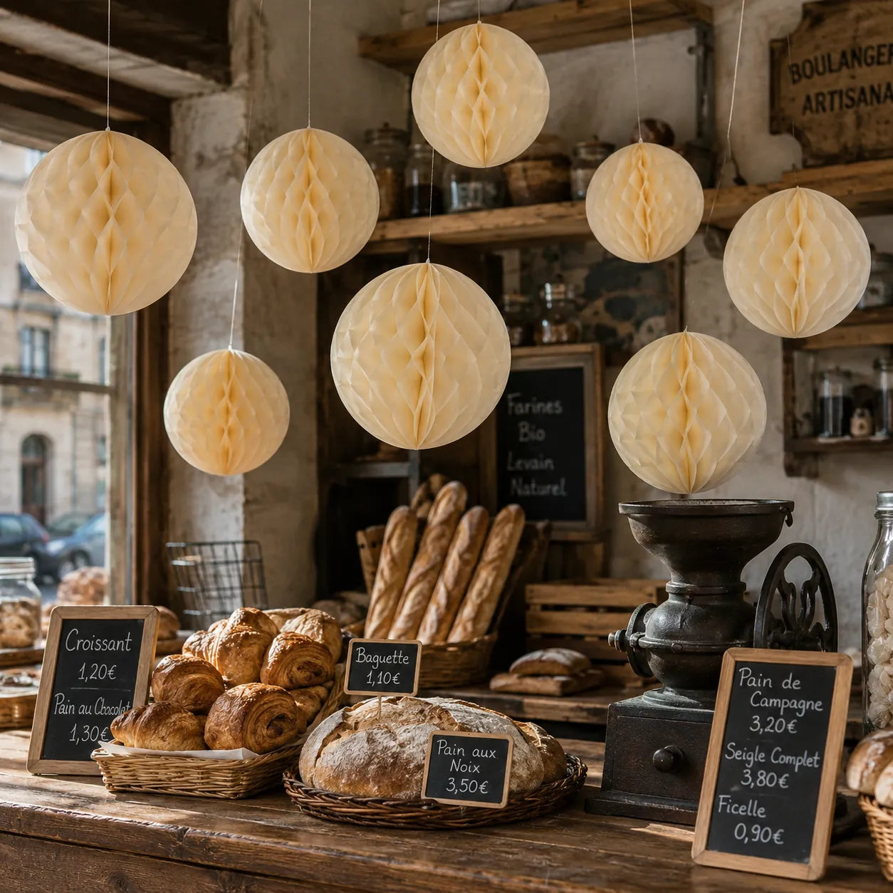 Boule Nid d’abeille Beige 