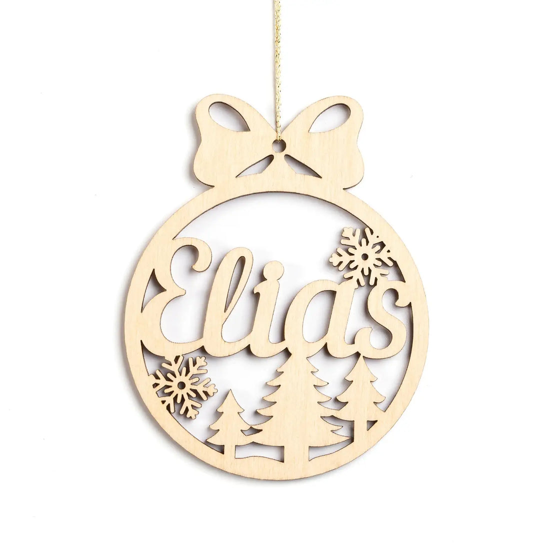 Boule en Bois Personnalisable stylé