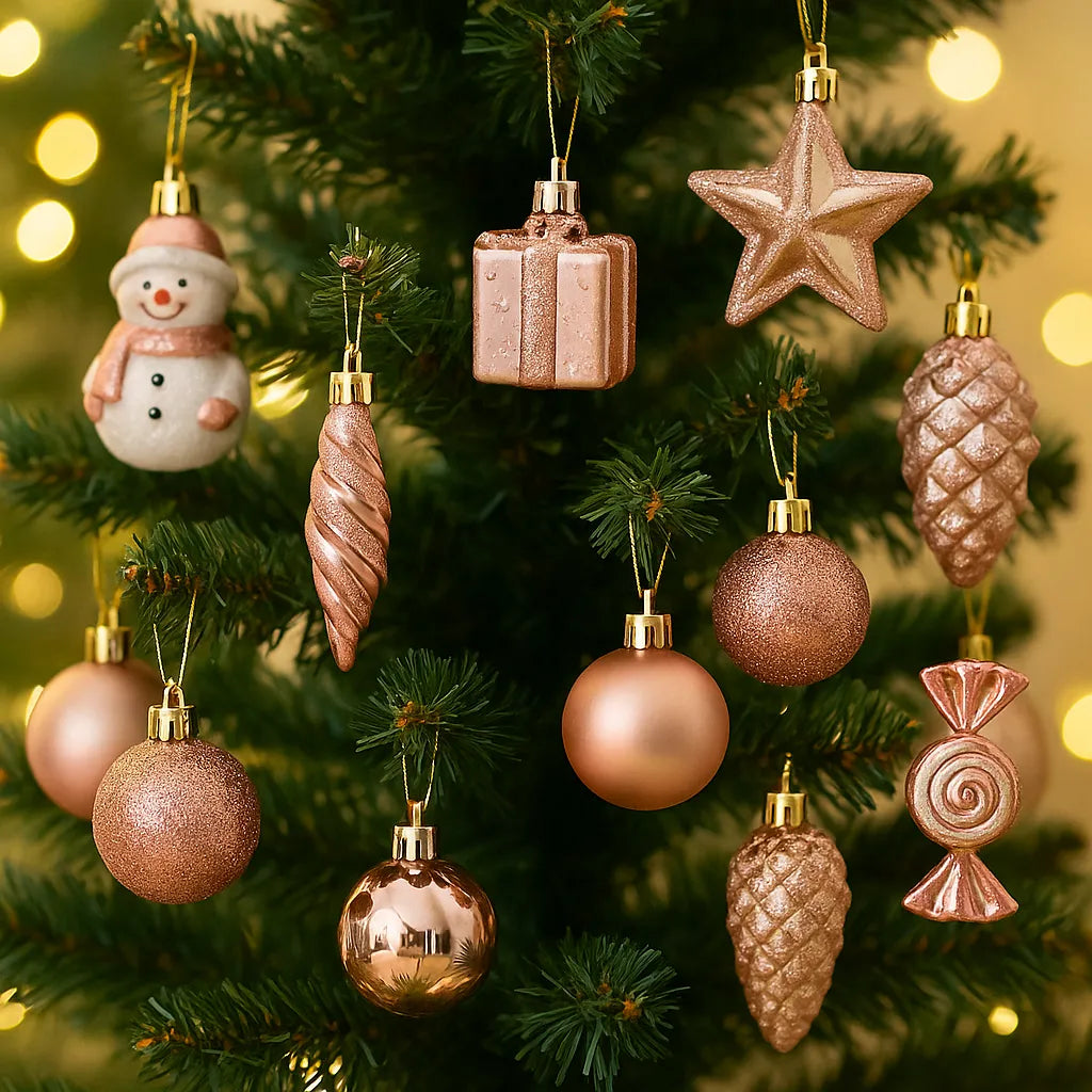 Boules de Sapin Rose Gold