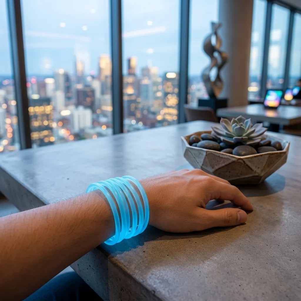 Bracelets Fluorescents Bleu Clair Unique