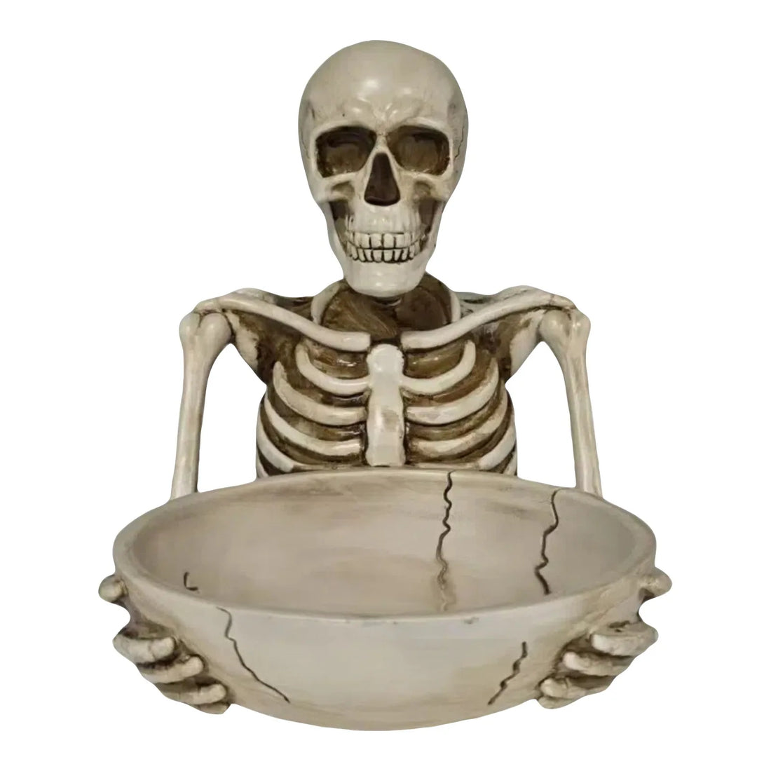 Buste Squelette Déco halloween Blanc