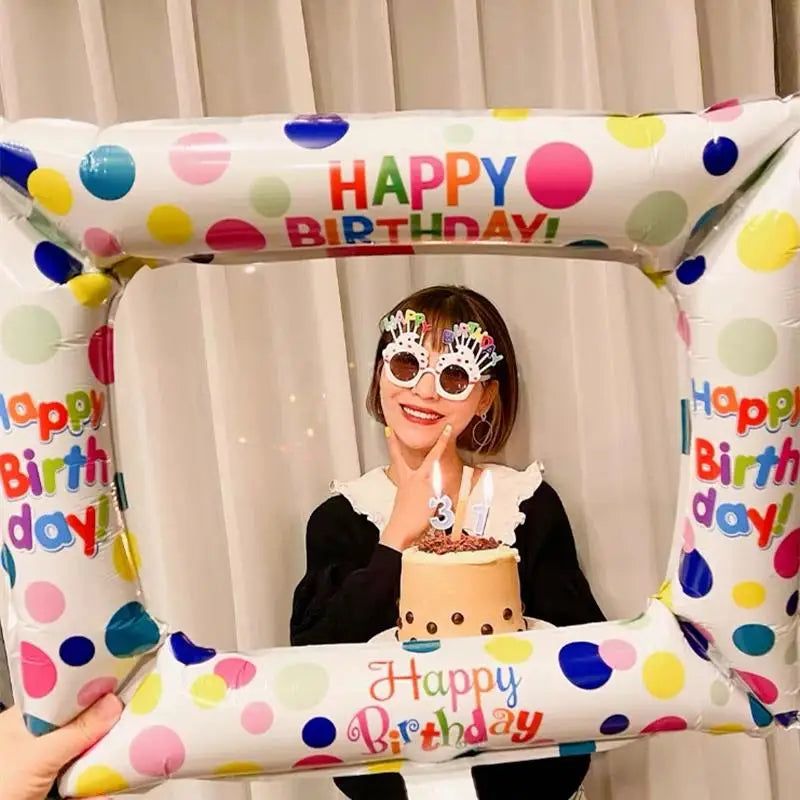 Cadre Photo Gonflable Happy Birthday 