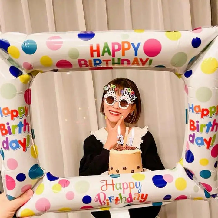 Cadre Photo Gonflable Happy Birthday 