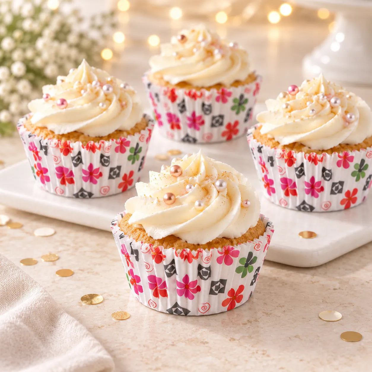 Caissette Cupcake Fleurie glamour