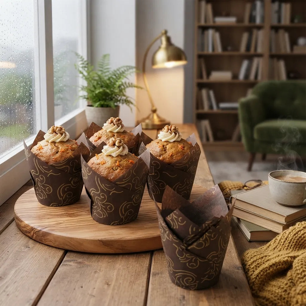Caissette Cupcake Marron Design Sublime