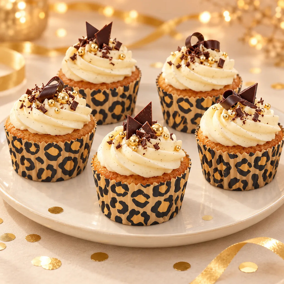 Caissette à Cupcake Motif Léopard luxe