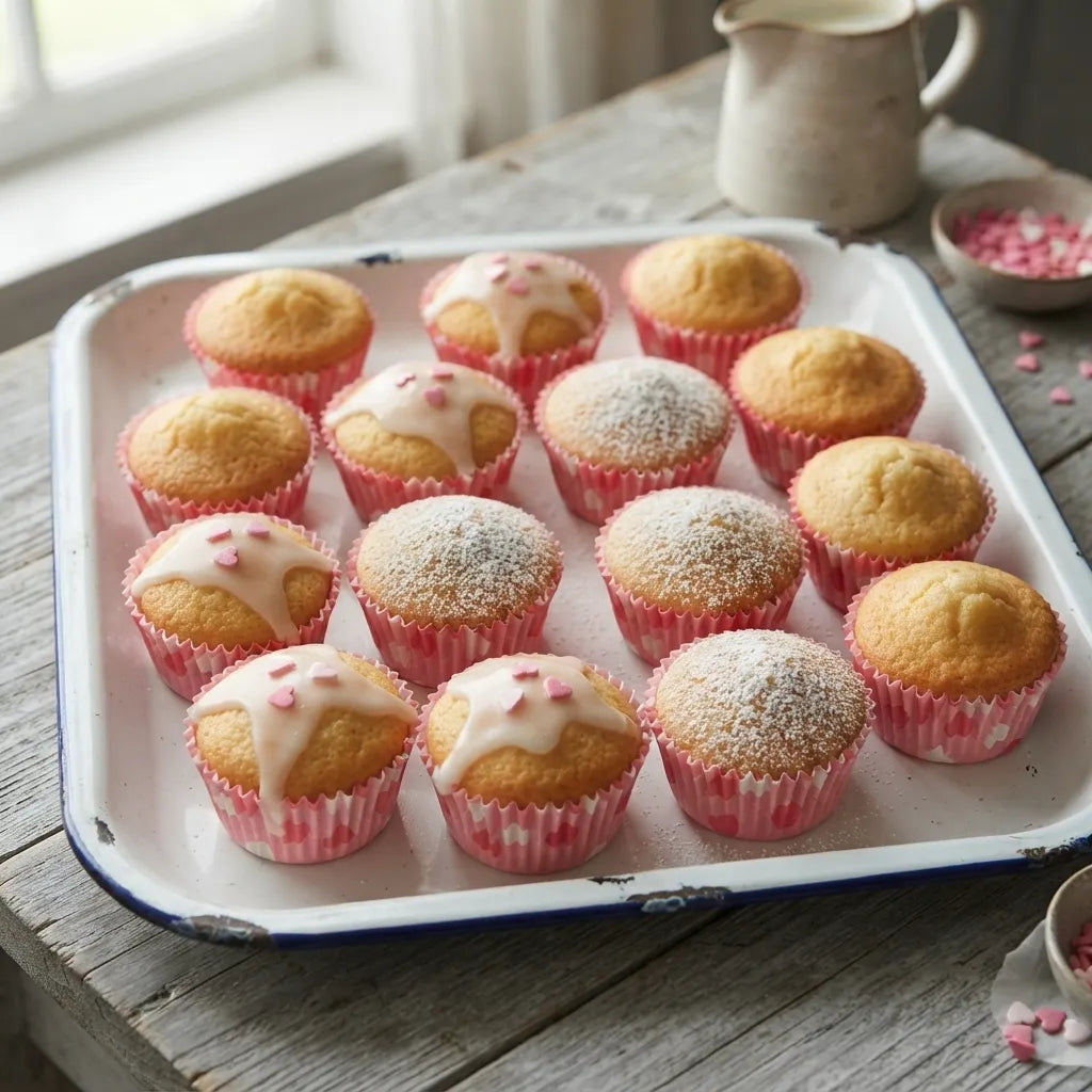 Caissette Cupcake Rose à Coeurs Résistant