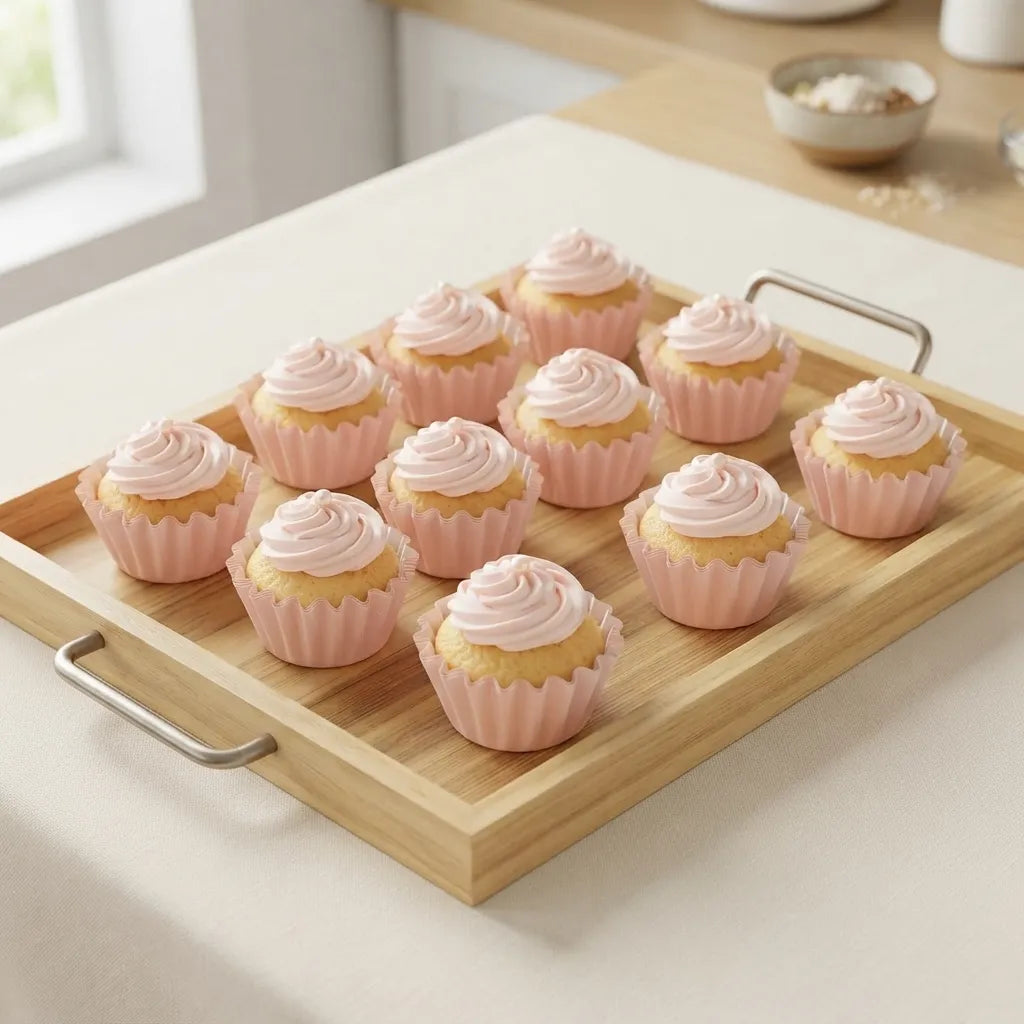 Caissette Cupcake Rose Pastel Unique