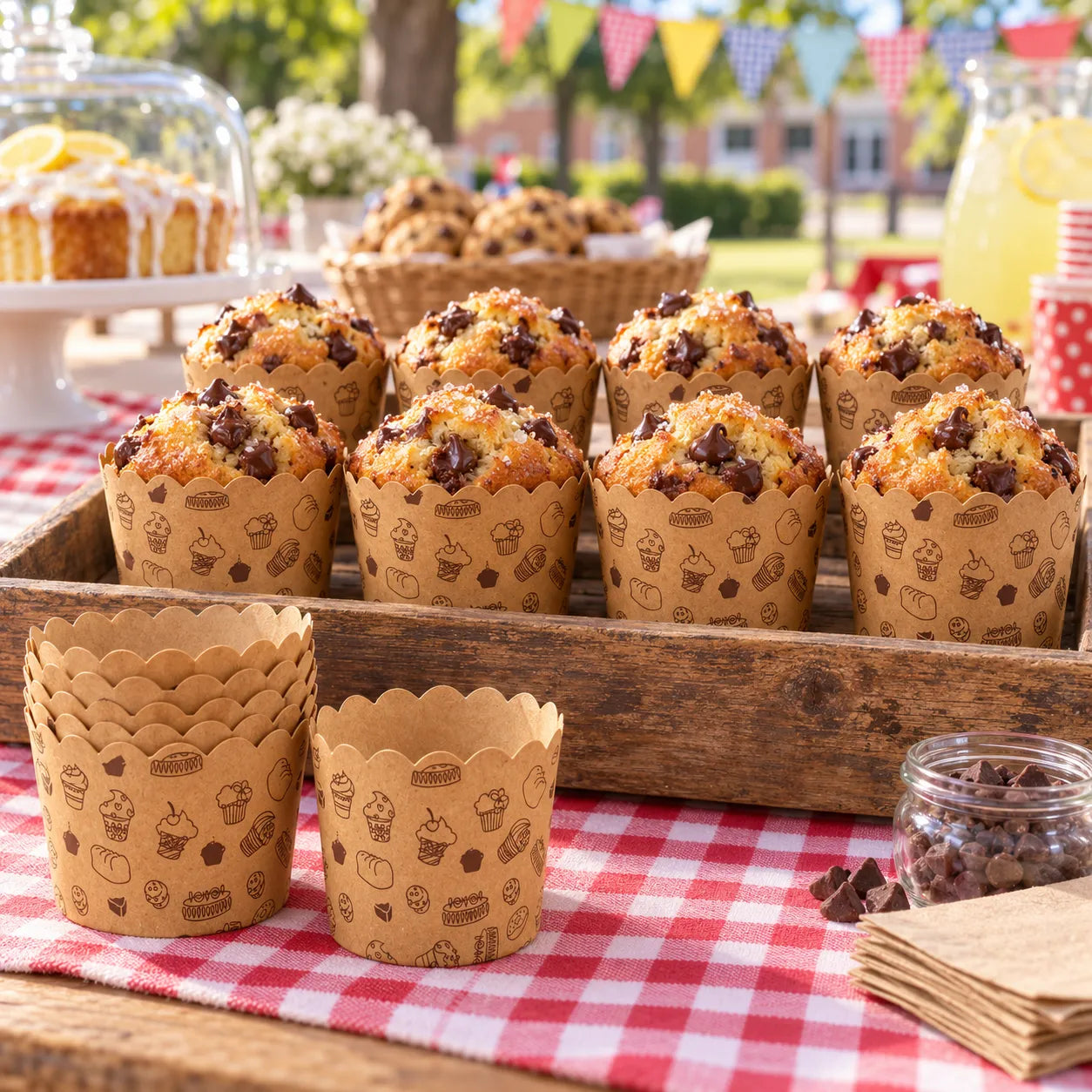 Caissette Cupcake en Kraft Cool