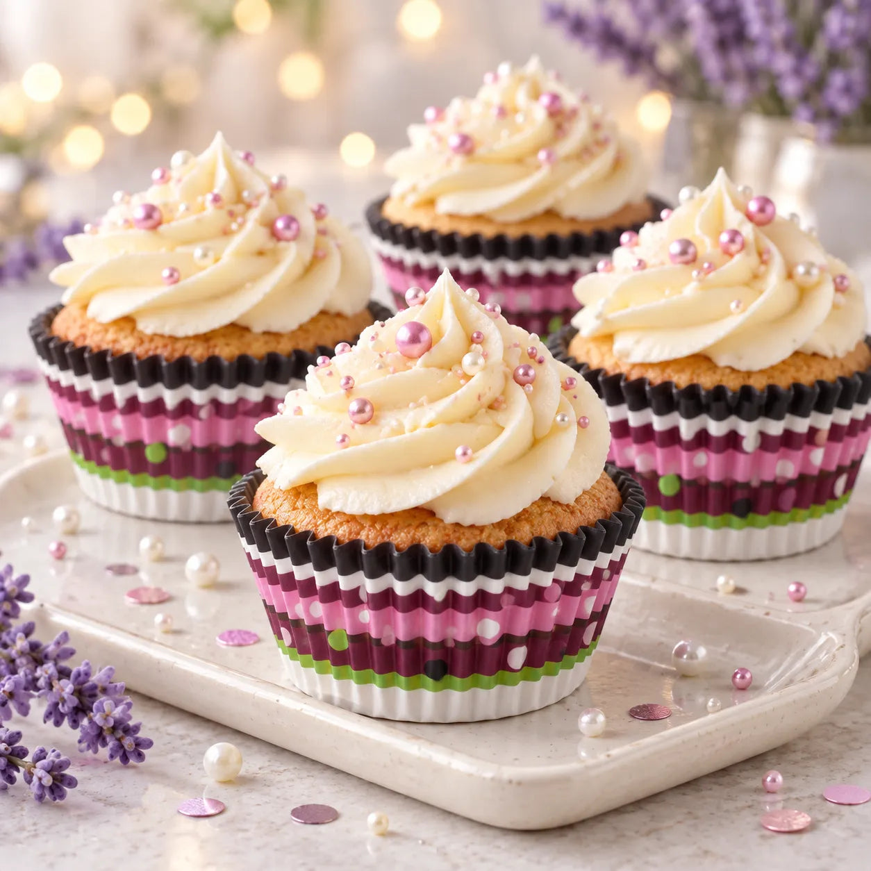Caissette Cupcake en Papier Violet gourmand