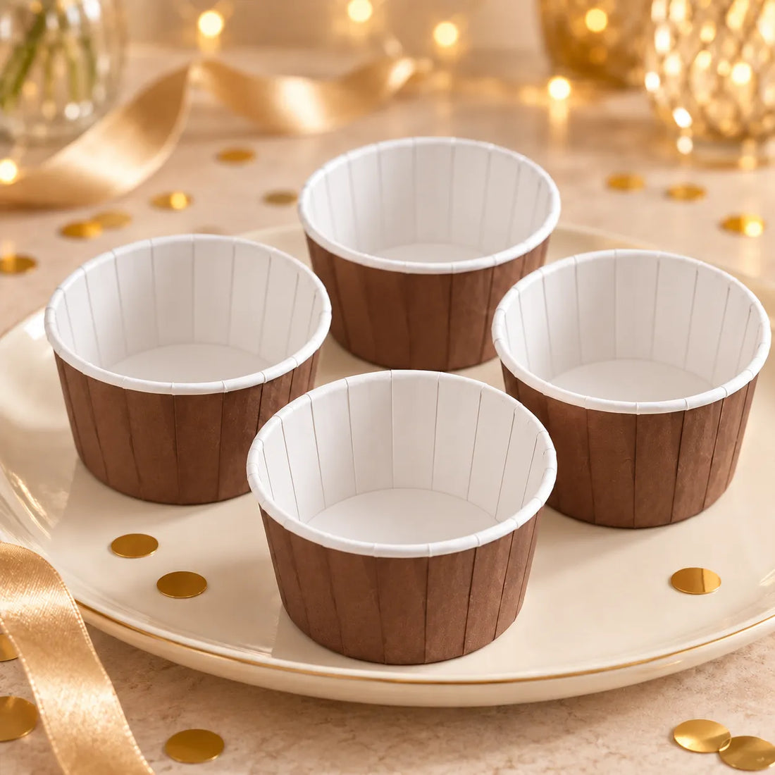 Caissette Muffin Marron en Papier original