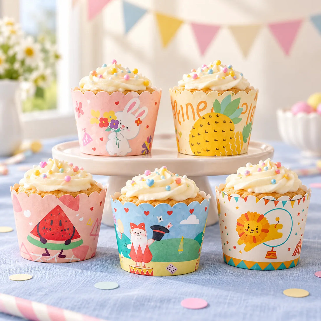 Caissette à Muffin à Motifs Enfantins Unique