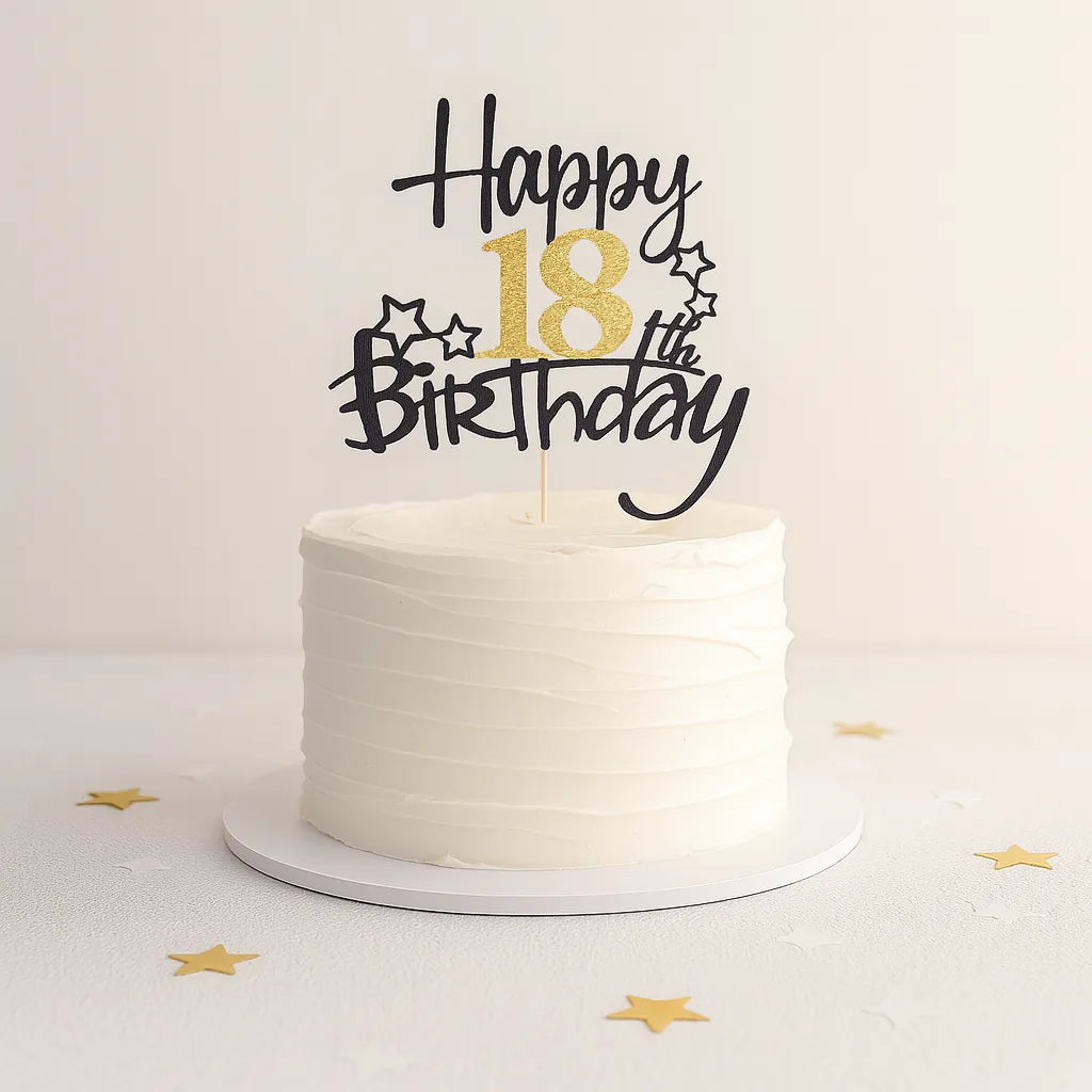 Cake Topper Anniversaire 18 Ans Chic