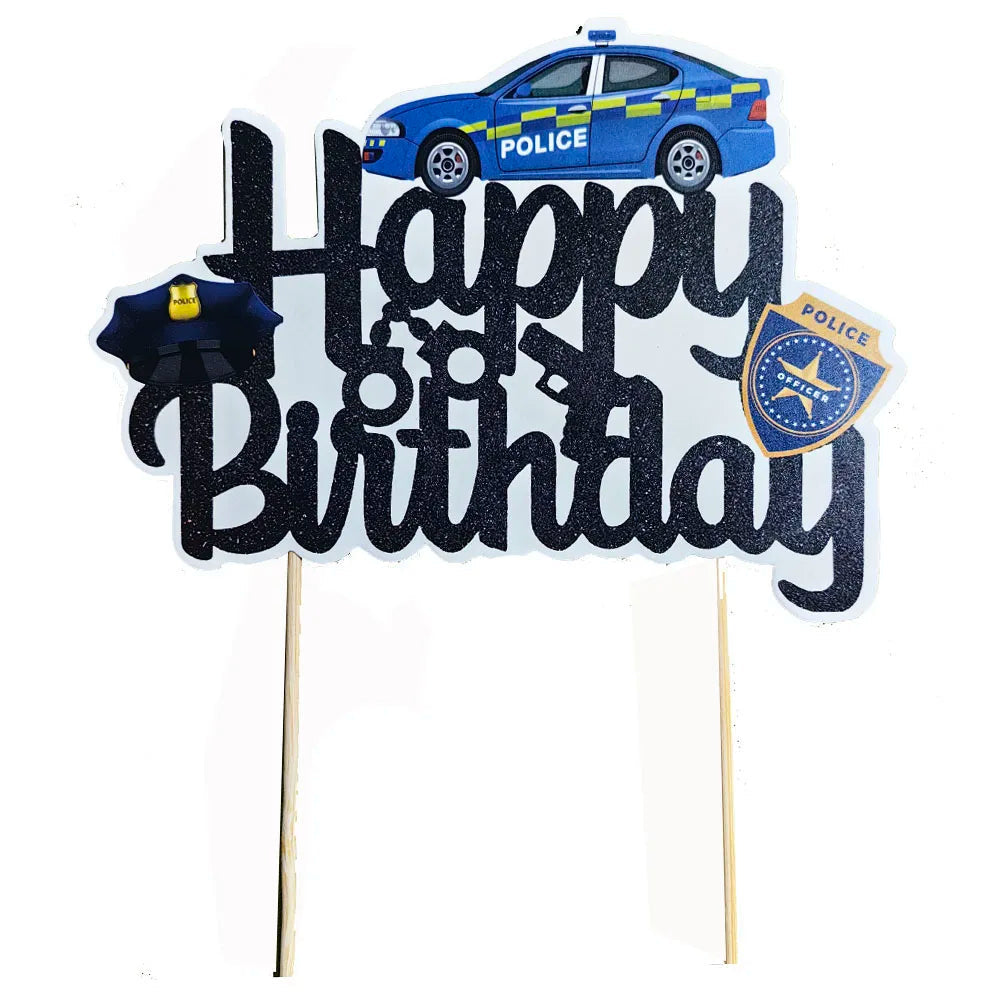 Cake Topper Police