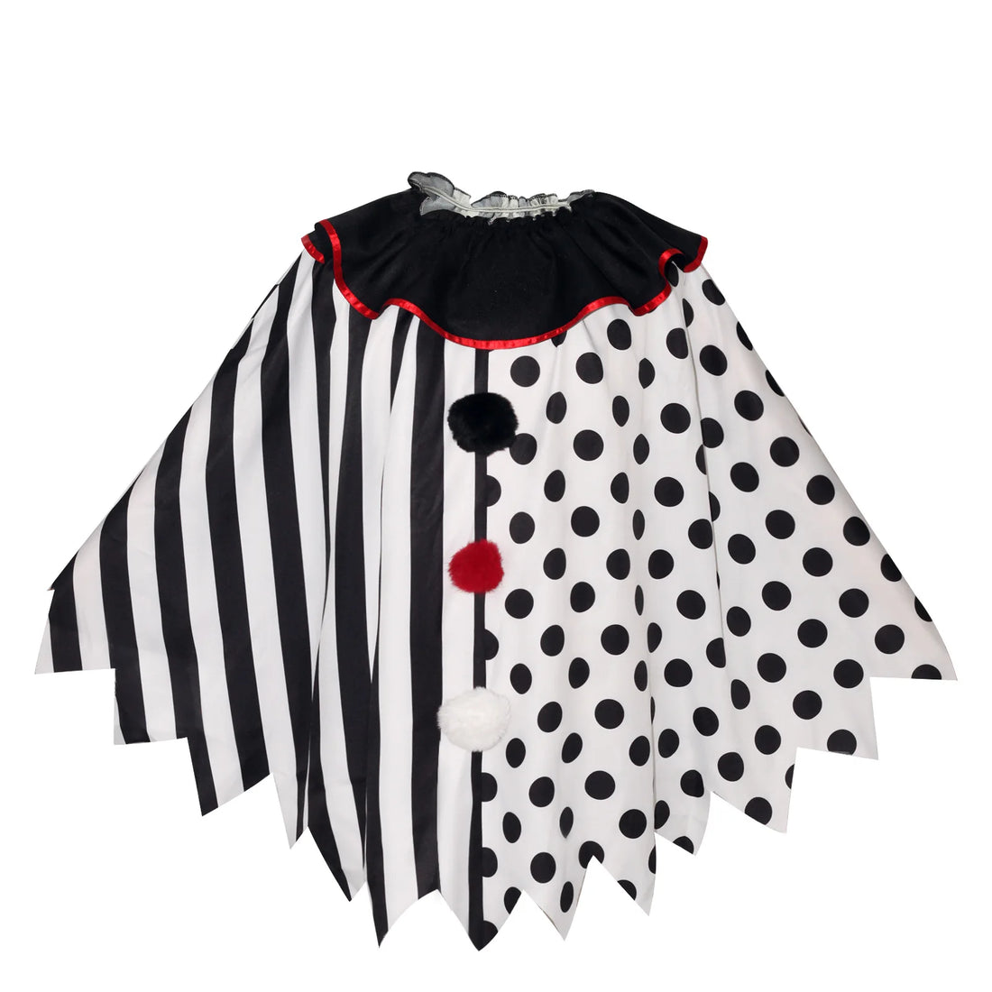 Cape Clown Rayures et Pois chic