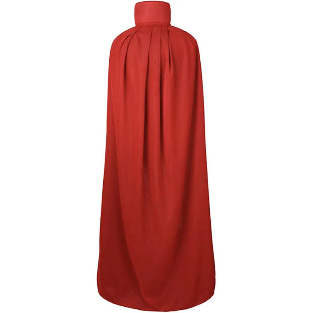 Cape Vampire à Col Montant Rouge et Noire long