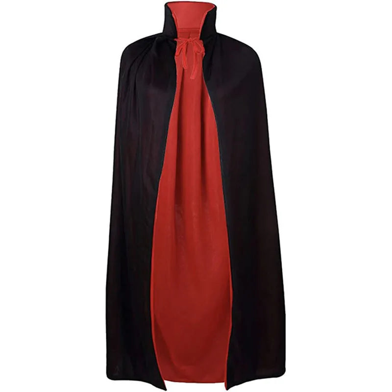 Cape Vampire à Col Montant Rouge et Noire tendance