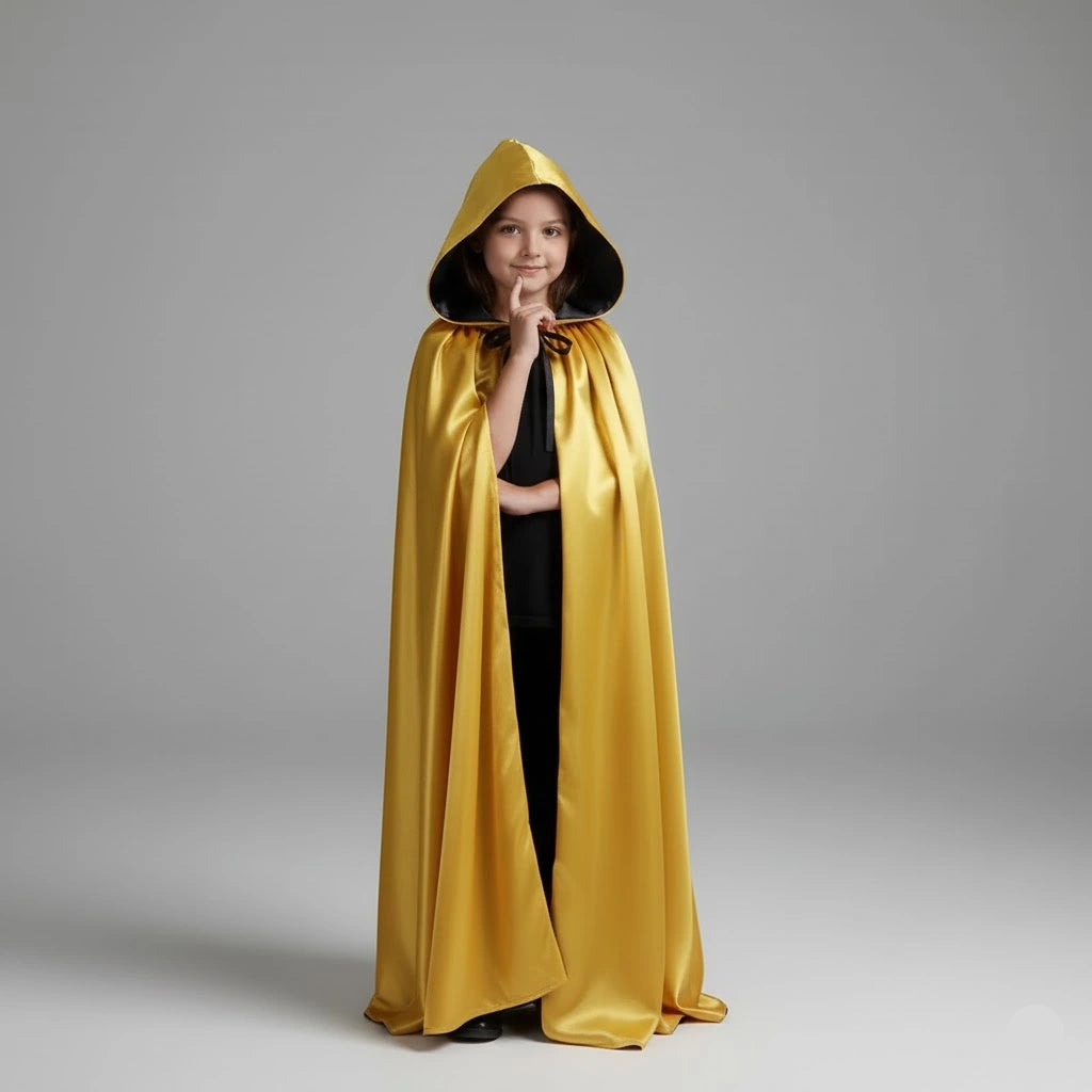 Cape Vampire Jaune et Noire stylé