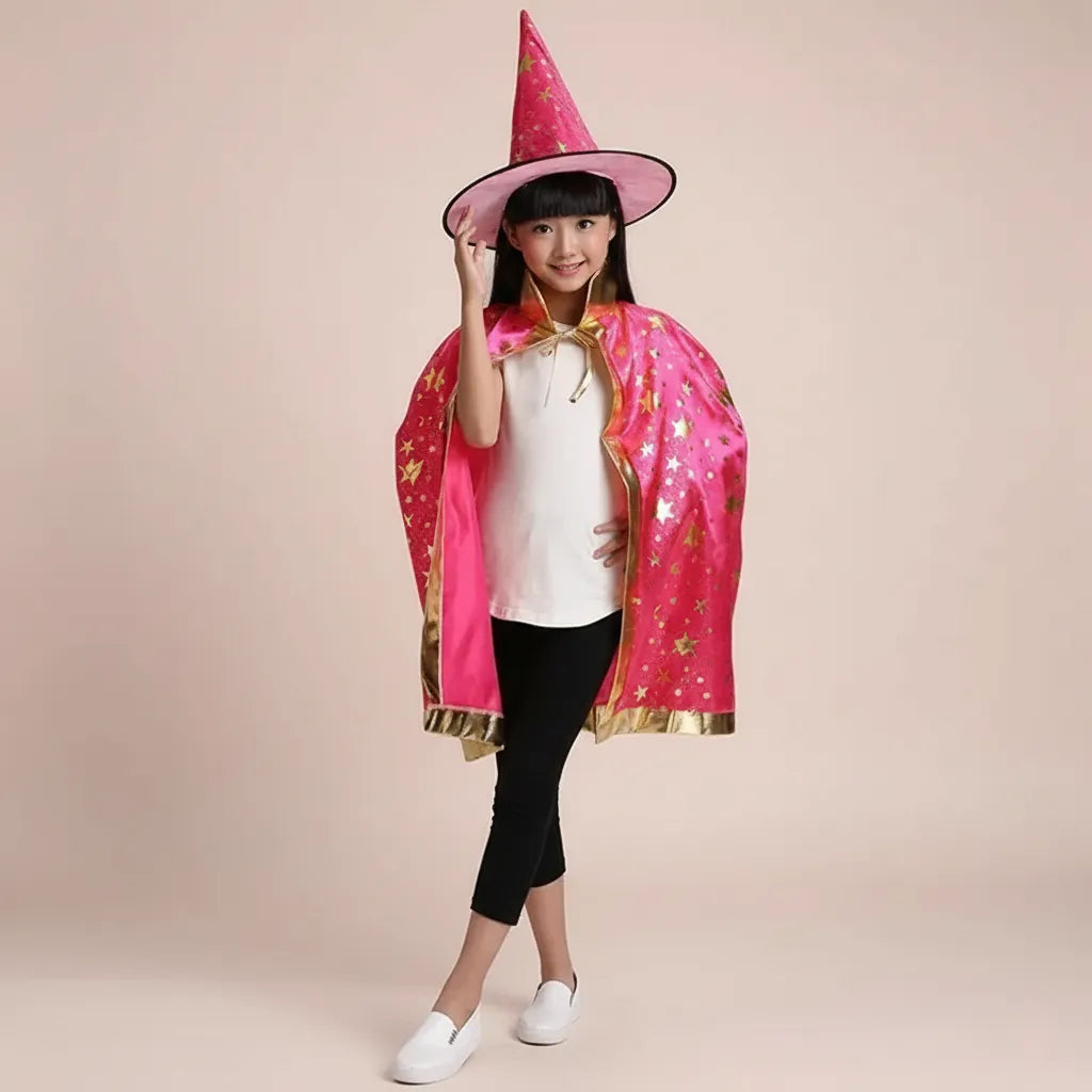Cape et Chapeau Rose