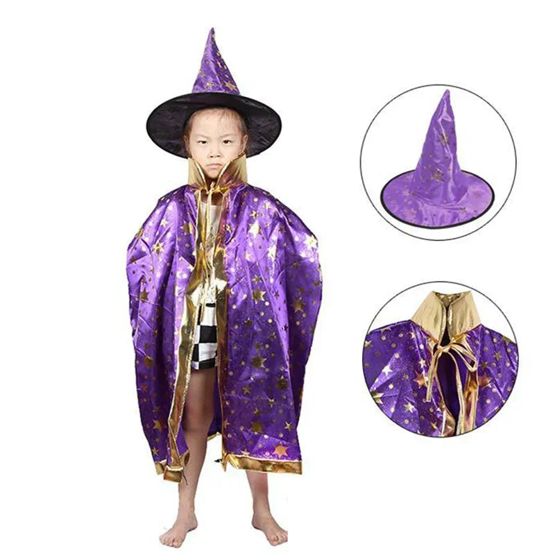 Cape et Chapeau Violet Stylé