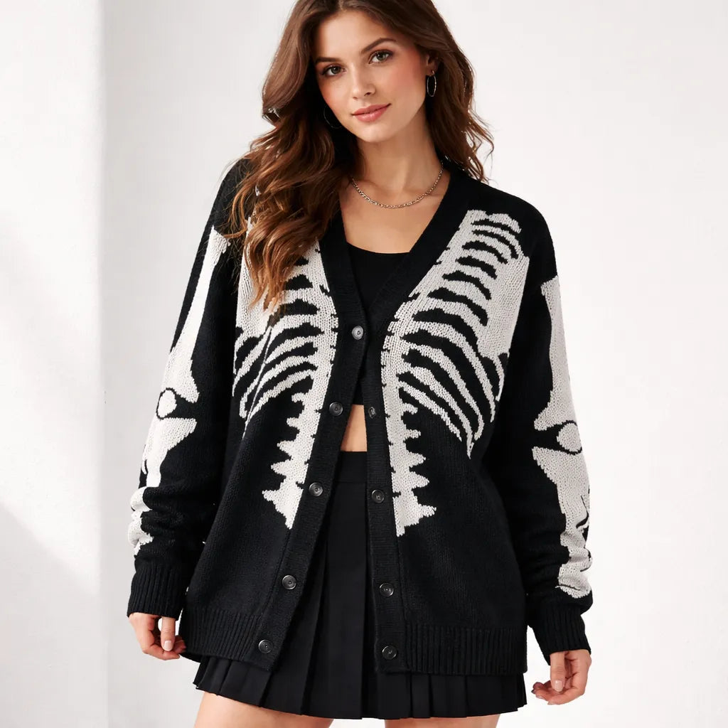 Cardigan Noir Halloween