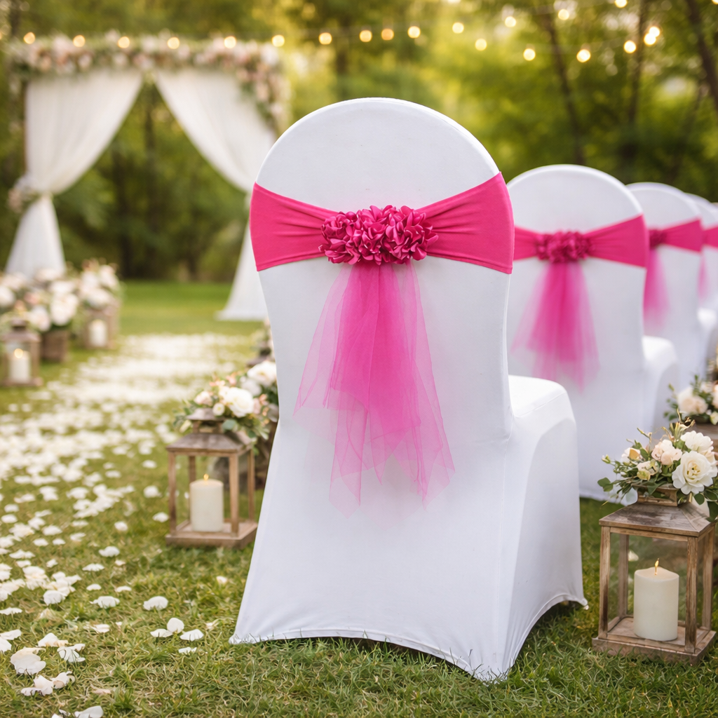 Ceinture Déco Chaise Mariage Florale