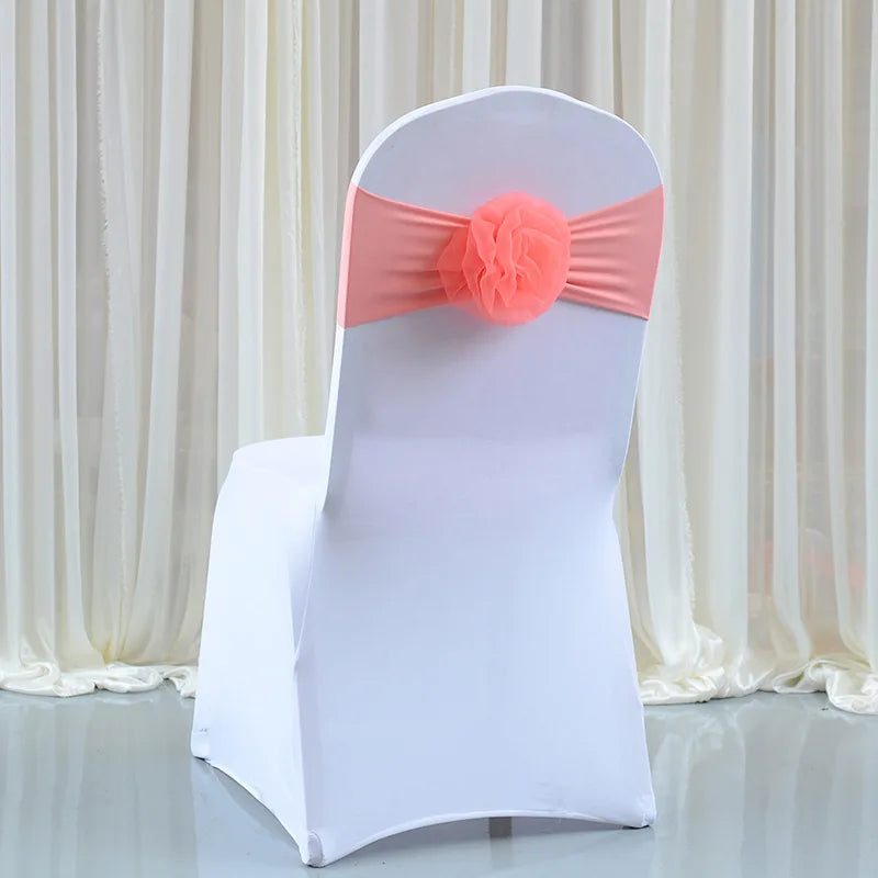 Ceinture de Chaise à Fleur Mariage Chic