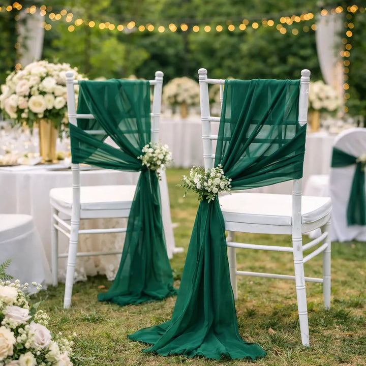 Ceinture de Chaise Vert Raffinée