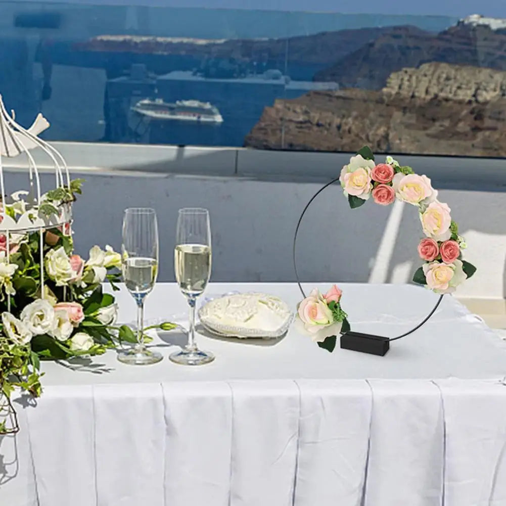 Centre de Table Cerceau Mariage Stylé
