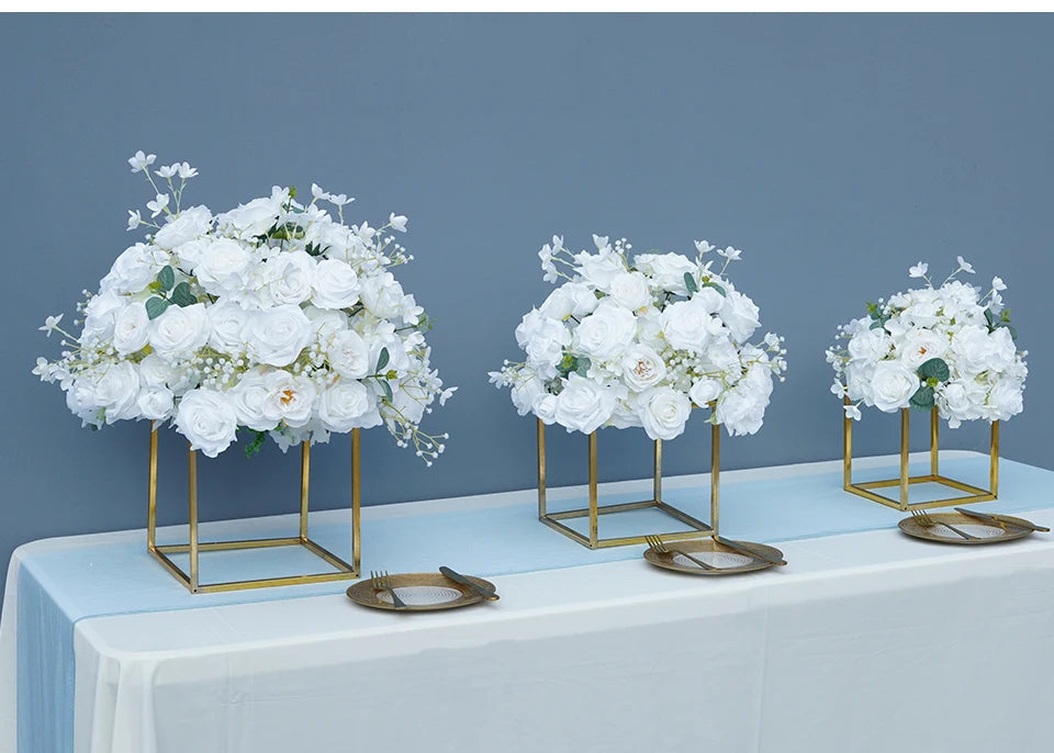 Centre de Table Mariage Blanc intemporelle