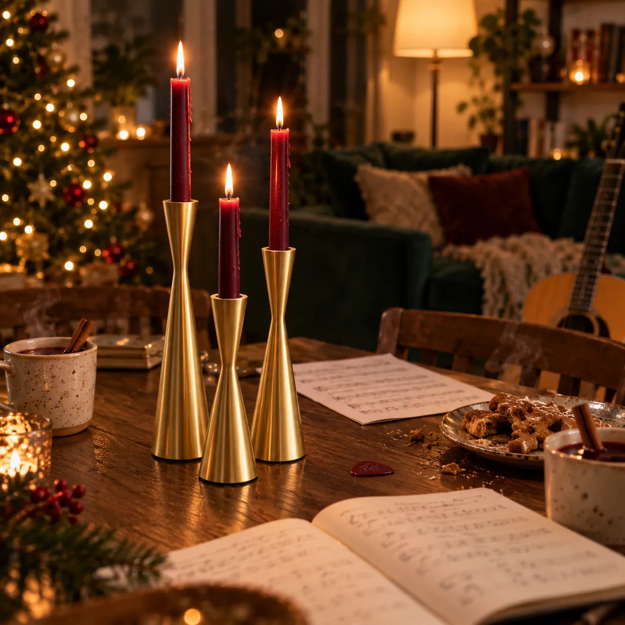 Chandelier Noël Or Style Contemporain Design