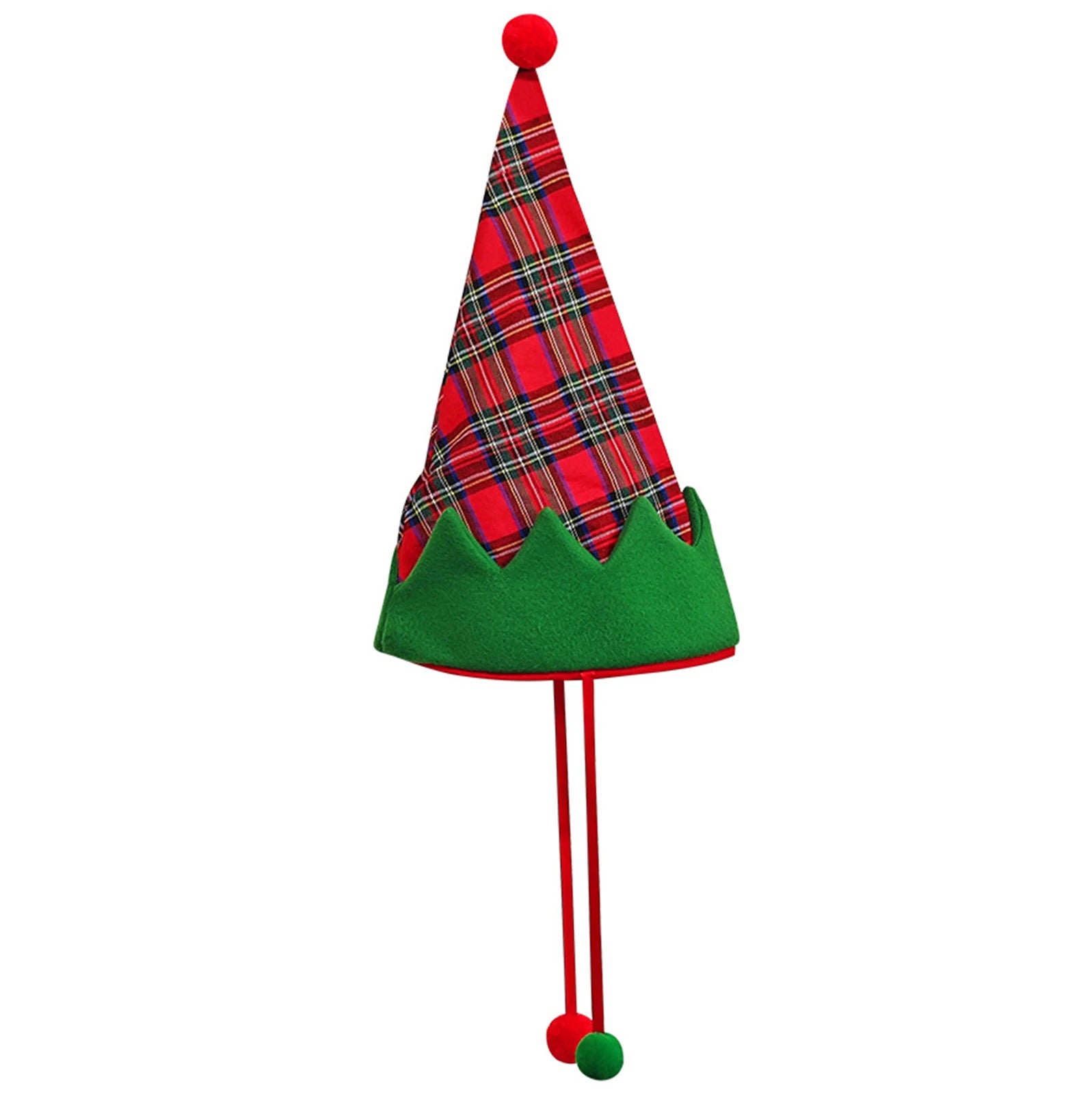 Chapeau de Noël Rouge et Vert Festive