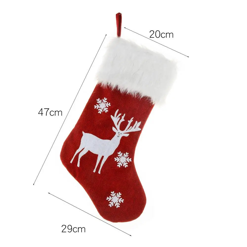 Chaussette Renne de Noël Lumineuse douce