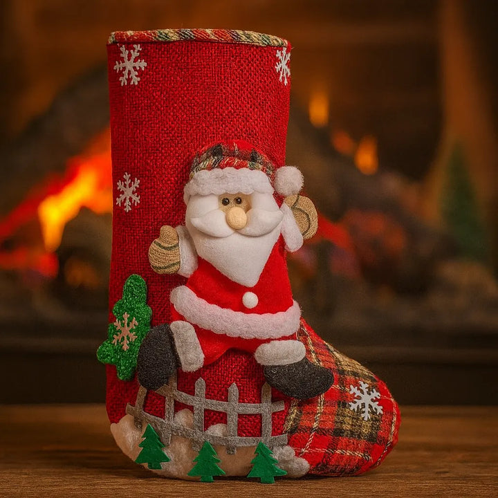 Chaussette Rouge père Noël.